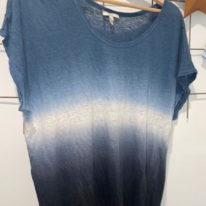 Joie dillon ombre tye dye blue top S short sleeve